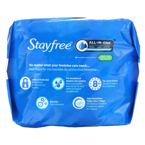 Stayfree, Ультратонкие, сверхдлинные прокладки, 32 прокладки фото 4