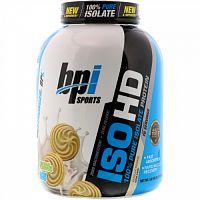 BPI Sports, ISO HD, на 100% чистый изолят протеина, со вкусом ванильного печенья, 2170 г (4,8 фунта)