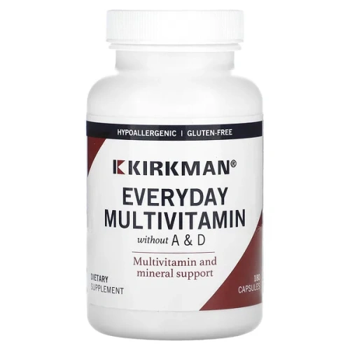 Kirkman Labs, Everyday Multivitamin without A &amp; D, 180 Capsules