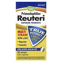 Nature&#x27;s Way, Primadophilus Reuteri, 5 Billion CFU, 30 Capsules