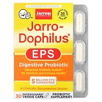 Jarrow Formulas, Jarro-Dophilus, ЭПС, пищеварительный пробиотик, 5 млрд КОЕ, 30 растительных капсул Enteroguard