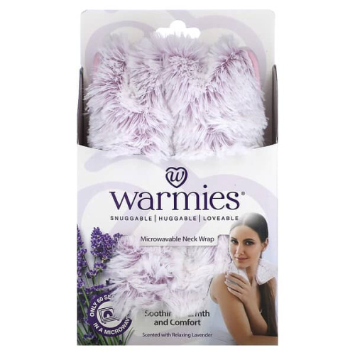 Warmies, Neck Wrap, Heatable, Marshmallow Lavender, 1 Wrap