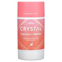 CRYSTAL, Обогащенный магнием дезодорант, кокос и ваниль, 70 г (2,5 унции)