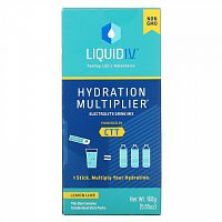 Liquid I.V., Hydration Multiplier®, смесь для приготовления электролитов, лимон и лайм, 10 пакетиков по 16 г (0,56 унции)