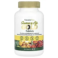 NaturesPlus, Source of Life Gold Tablets, Ultimate Multi-Vitamin Supplement, 180 Tablets