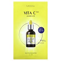 Missha, Vita C Plus Ampoule Beauty Mask, 1 шт., 27 г (0,95 унции)