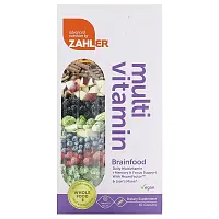 Zahler, Multivitamin Brainfood, Daily Multi + Memory &amp; Focus Support with NeuroFactor &amp; Lions Mane, 60 Capsules