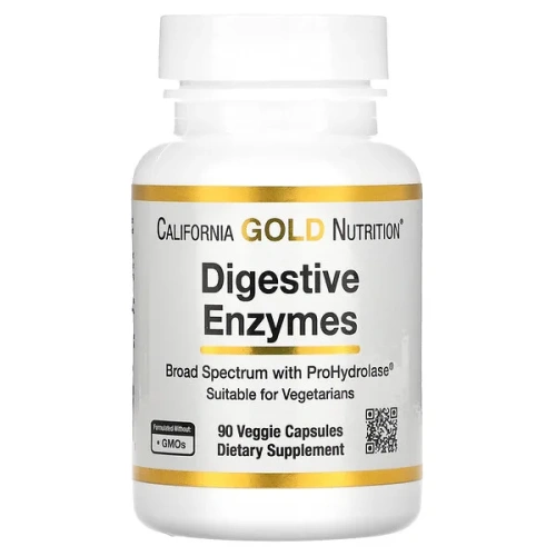 California Gold Nutrition, Digestive Enzymes, 90 Veggie Capsules