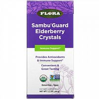 Flora, Sambu Guard Elderberry Crystals, Immune Support, 1.7 oz ( 50 g)