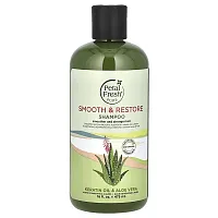 Petal Fresh, Pure, Smooth &amp; Restore Shampoo, Keratin Oil &amp; Aloe Vera, 16 fl oz (475 ml)