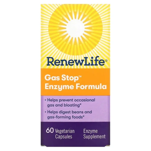 Renew Life, Gas Stop Enzyme Formula, 60 Vegetarian Capsules