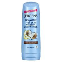 Jergens, Увлажняющее средство Wet Skin Moisturizer для нанесения на влажную кожу, с кокосовым маслом, 295 мл