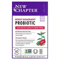 New Chapter, Weight Management Probiotic, 10 Billion CFU, 60 Vegan Capsules