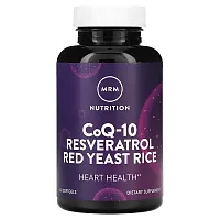 MRM Nutrition, CoQ-10 Resveratrol Red Yeast Rice, 60 Softgels