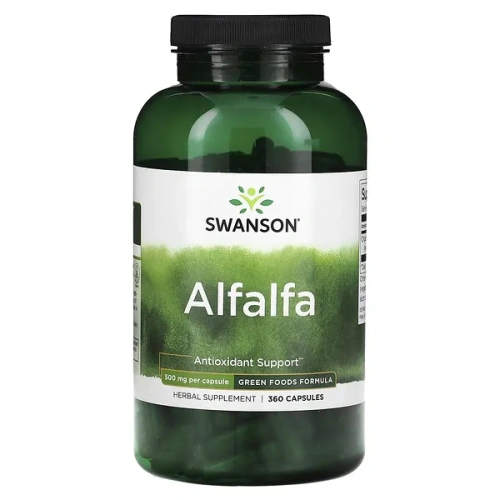 Swanson, Alfalfa, 500 mg, 360 Capsules