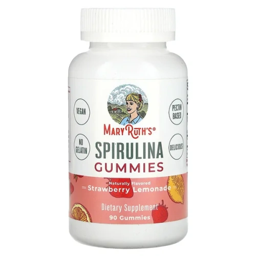 MaryRuth&#x27;s, Spirulina Gummies, Strawberry Lemonade, 90 Gummies