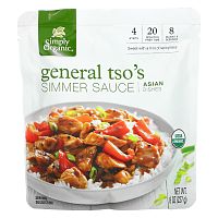 Simply Organic, Соус General Tso's Simmer, азиатские блюда, 8 унций (227 г)