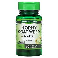 Nature's Truth, Травка из Horny Goat Weed с макой, 60 вегетарианских капсул