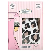 The Vintage Cosmetic Co., Shower Cap, Leopard Print, 1 Count