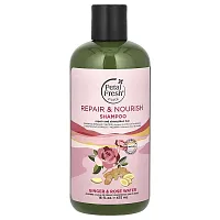 Petal Fresh, Pure, Repair &amp; Nourish Shampoo, Ginger &amp; Rose Water, 16 fl oz (475 ml)