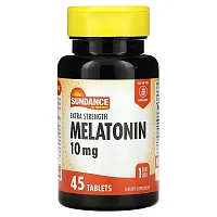 Sundance Vitamins, Extra Strength Melatonin, 10 mg, 45 Tablets