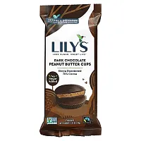 Lily&#x27;s Sweets, Peanut Butter Cups, Dark Chocolate, 2 Cups, 1.25 oz (36 g)