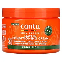 Cantu, Shea Butter, Leave-In Conditioning Cream, For Natural Curls, Coils &amp; Waves, 12 oz (340 g)