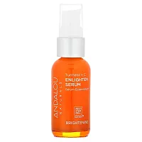 Andalou Naturals, Enlighten Serum, Turmeric + C, Brightening, 1.1 fl oz (32 ml)