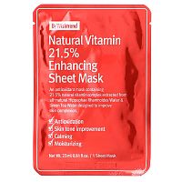 By Wishtrend, Natural Vitamin 21.5% Enhancing Beauty Sheet Mask, 1 Sheet, 0.81 fl oz (23 ml)