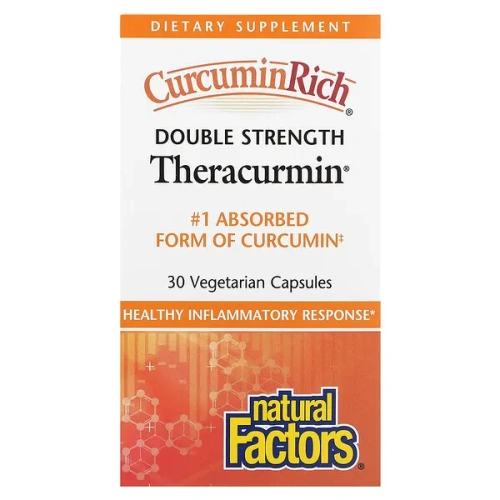 Natural Factors, Theracurmin, Double Strength, 30 Vegetarian Capsules