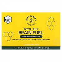 Beekeeper's Naturals, B. Smart Brain Fuel, 6 флаконов по 10 мл (0,35 жидк. унции)