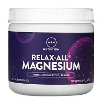 MRM Nutrition, Relax-All Magnesium, магний, со вкусом гибискуса и юдзу, 226 г (8 унций)