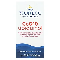 Nordic Naturals, CoQ10 Ubiquinol, 100 mg, 60 Soft Gels