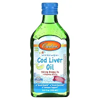 Carlson, Kid&#x27;s Wild Norwegian, Cod Liver Oil, Bubble Gum , 8.4 fl oz (250 ml)