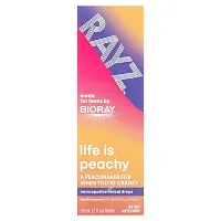 Bioray, Rayz, Life Is Peachy, Herbal Drops For Teens, Peach, 2 fl oz (59 ml)