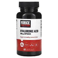 Force Factor, Hyaluronic Acid, 200 mg, 60 Vegetable Capsules