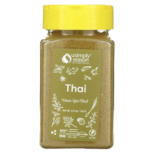 USimplySeason, Artisan Spice Blend, Thai, 4.8 oz (135 g)