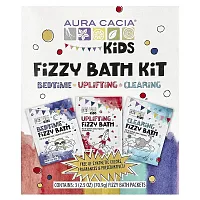 Aura Cacia, Kids, Fizzy Bath Kit, Variety , 3 Packets, 2.5 oz (70.9 g) Each