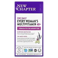 New Chapter, Every Woman&#x27;s One Daily 40+ Multivitamin, 72 Vegetarian Tablets