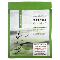 California Gold Nutrition, Matcha Road, матча с витамином C, упаковка пробников, 3 шт.