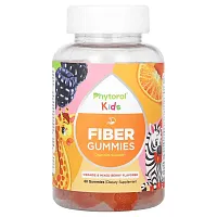 Phytoral, Kids, Fiber Gummies, Orange &amp; Mixed Berry, 60 Gummies