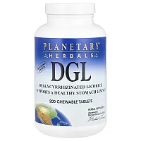 Planetary Herbals, DGL, Deglycyrrhizinated Licorice, 200 Chewable Tablets