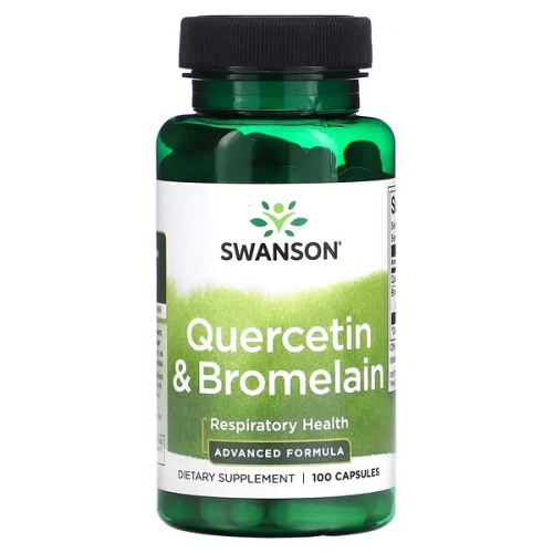 Swanson, Quercetin &amp; Bromelain, 100 Capsules