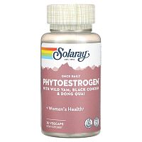 Solaray, Phytoestrogen with Wild Yam, Black Cohosh &amp; Dong Quai, 30 VegCaps