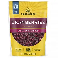 Good Sense, Cranberries, Dried &amp; Sweetened, 6.5 oz (184 g)