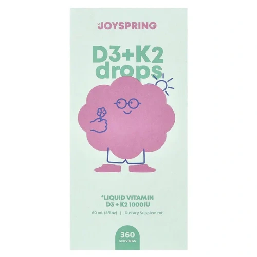 JoySpring, D3 + K2 Drops, 2 fl oz (60 ml)