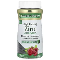 Nature&#x27;s Bounty, Zinc Gummies, High Potency, Mixed Berry, 30 mg, 70 Gummies (15 mg Per Gummy)