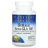 Planetary Herbals, Borage Super GLA 300, 1,300 mg, 60 Softgels