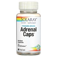 Solaray, Adrenal Caps, 60 вегетарианских капсул