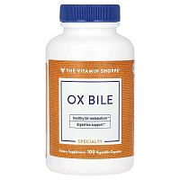 The Vitamin Shoppe, Ox Bile, 100 Vegetable Capsules